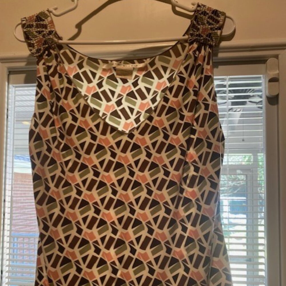Max Studio, L, shell / camisole, beautiful colors and pattern